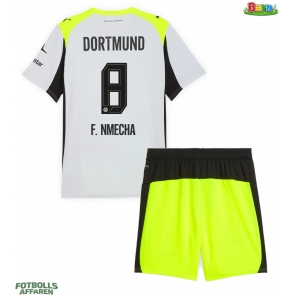 Borussia Dortmund Felix Nmecha #8 Bortaställ Barn 2025-26 Kortärmad (+ Korta byxor)